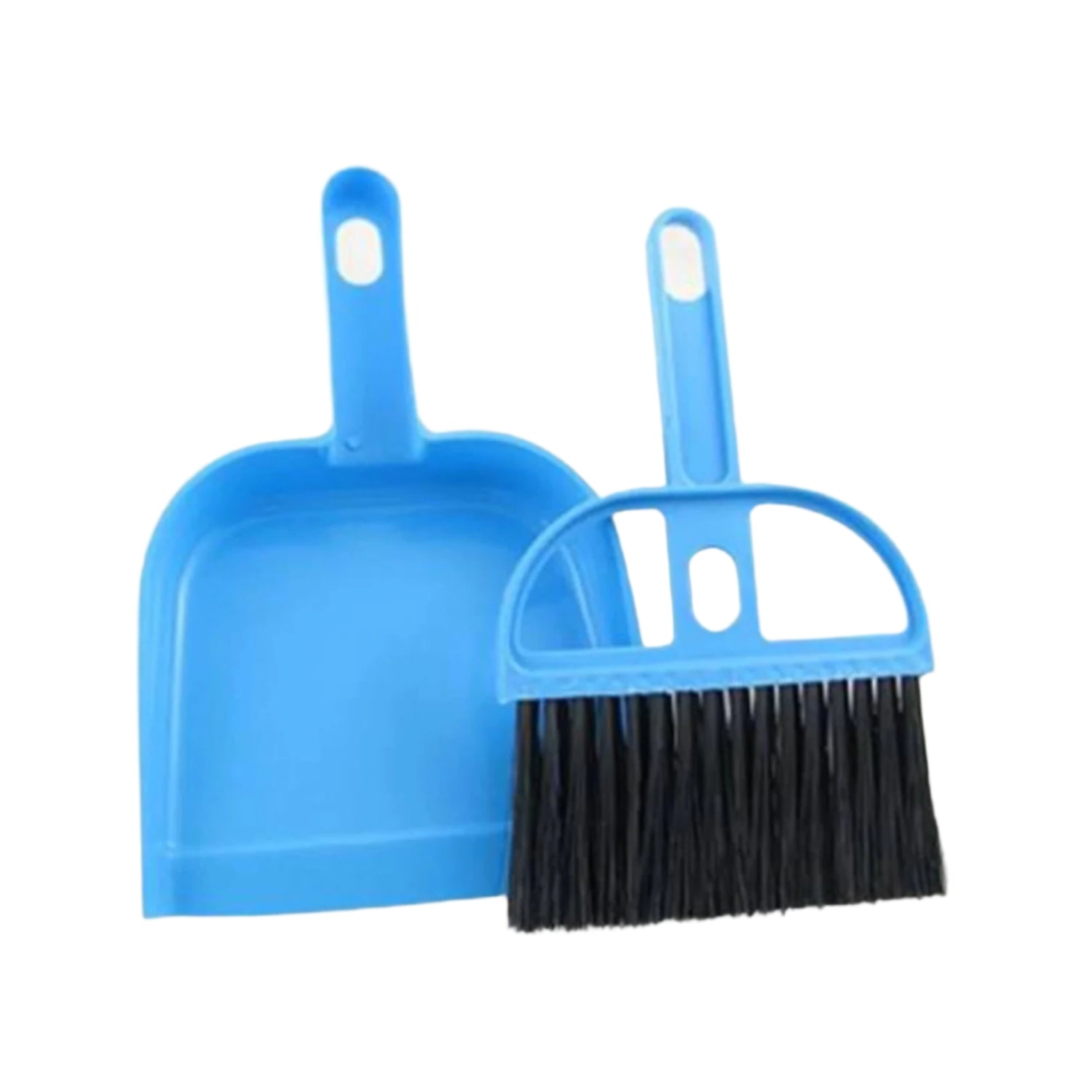 Small dustpan and broom set for multipurpose cleaning. Small dustpan and broom set for multipurpose cleaning.